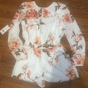Lulu’s Low Back Floral Romper